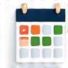 Calendar with a checkmark icon, representing booking or scheduling